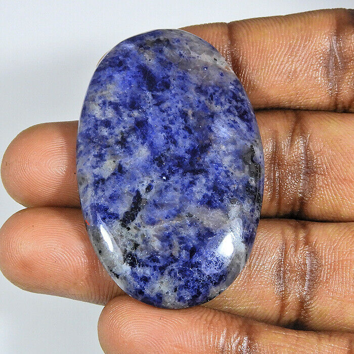 71cts. Natural Blue Sodalite Oval Cabcohon Loose Gemstone M319