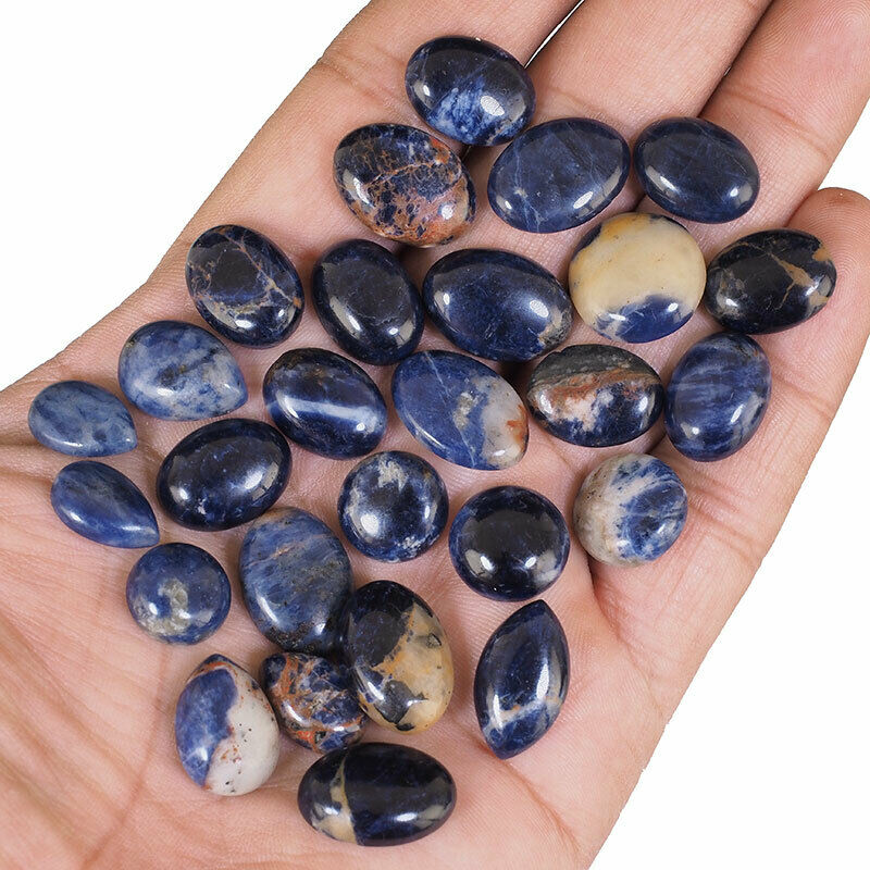 27 Pcs Natural Sodalite 12mm-18mm Ring Size Beautiful Untreated Gemstones Canada