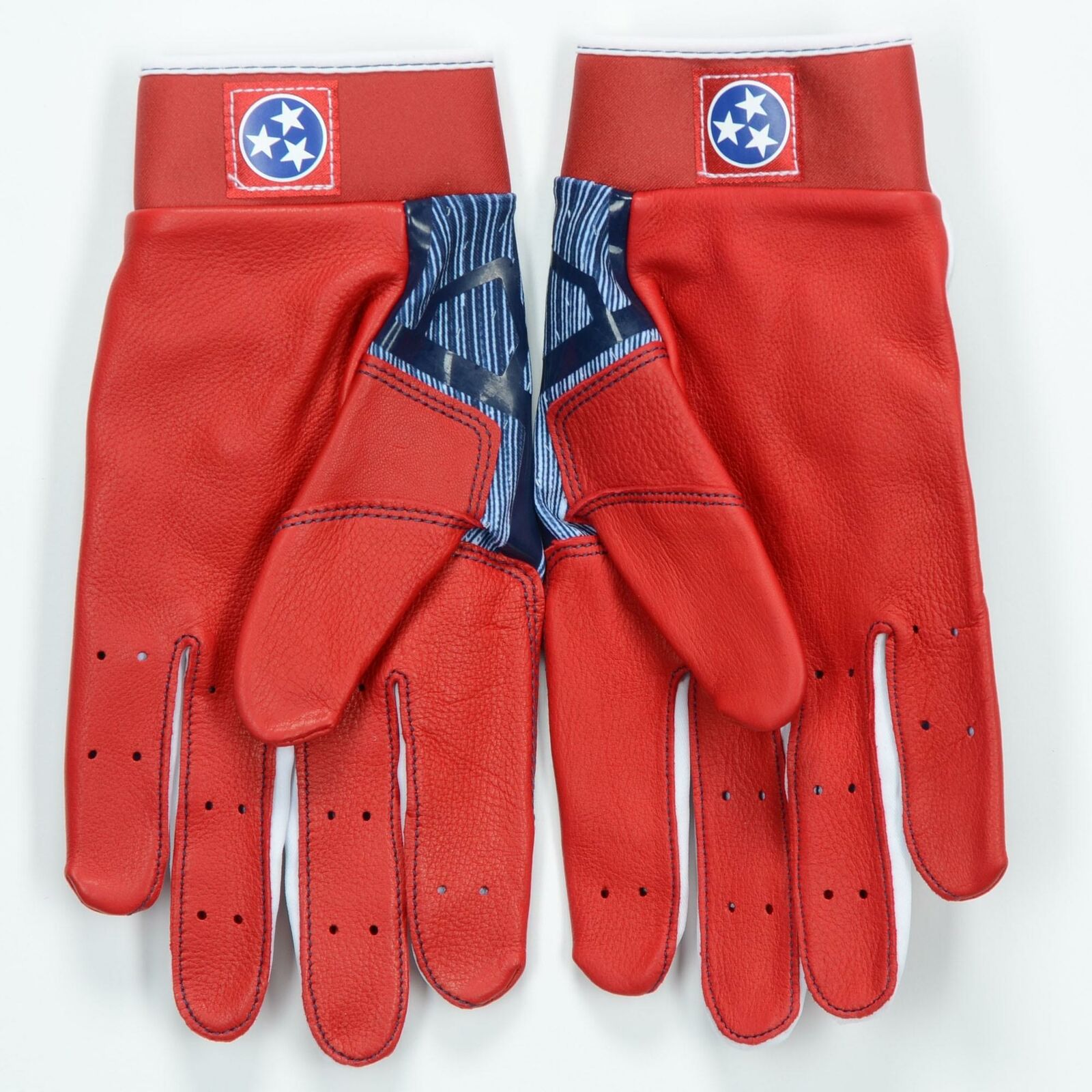 Mookie Betts Boston Red Sox Player-issued Red And Blue Nike Gloves - 2018 Season