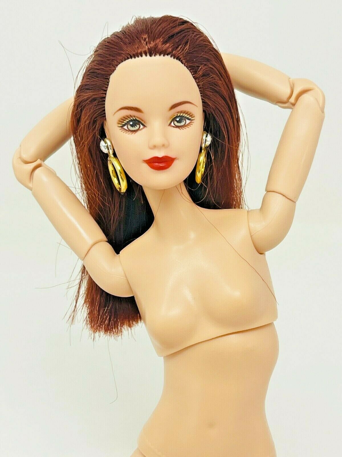 Barbie Made To Move Hybrid Collector Edition Head Ooak Redhead Nude Doll