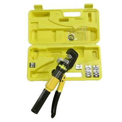 Yqk-70 Portable 10 Ton Hydraulic Pliers With 9 Dies Battery Cable Lug Terminal