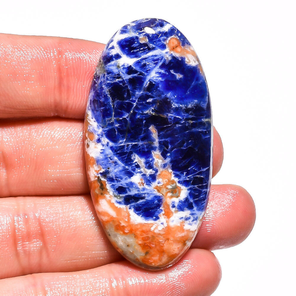 54.55 Ct. Natural Red Sodalite Oval Cabochon Loose Gemstone 50x26x6 Mm