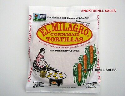 El Milagro Corn Tortillas Maiz - 9 Packs - Always Fresh - Priority Mail Shipping