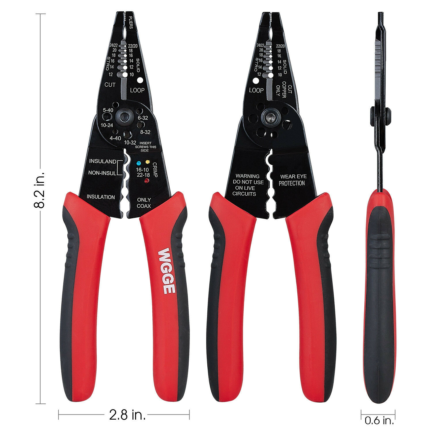 Wg-015 Professional Crimping Tool / Wgge Multi-tool Wire Stripper-cutter-crimper