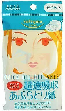 Kose Softy Mo Oil Blotting Paper Minus Ion Japan