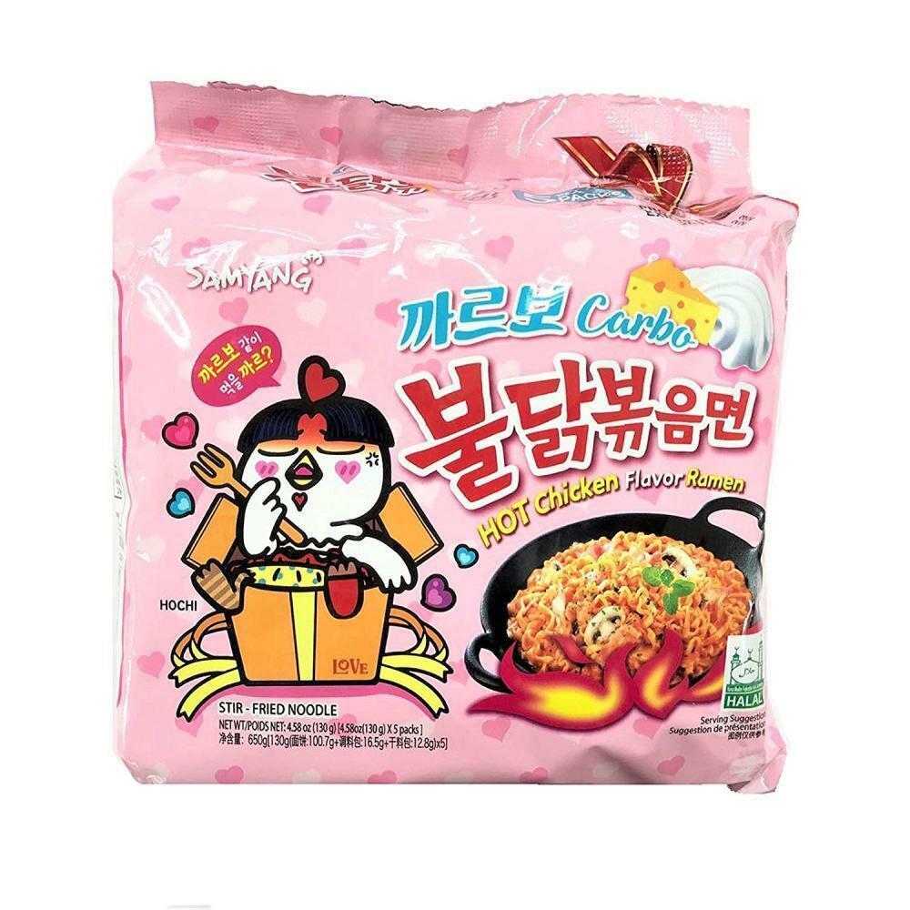 Samyang Carbo Carbonara Buldak Fire Noodle Hot Chicken Ramen Spicy Noodle