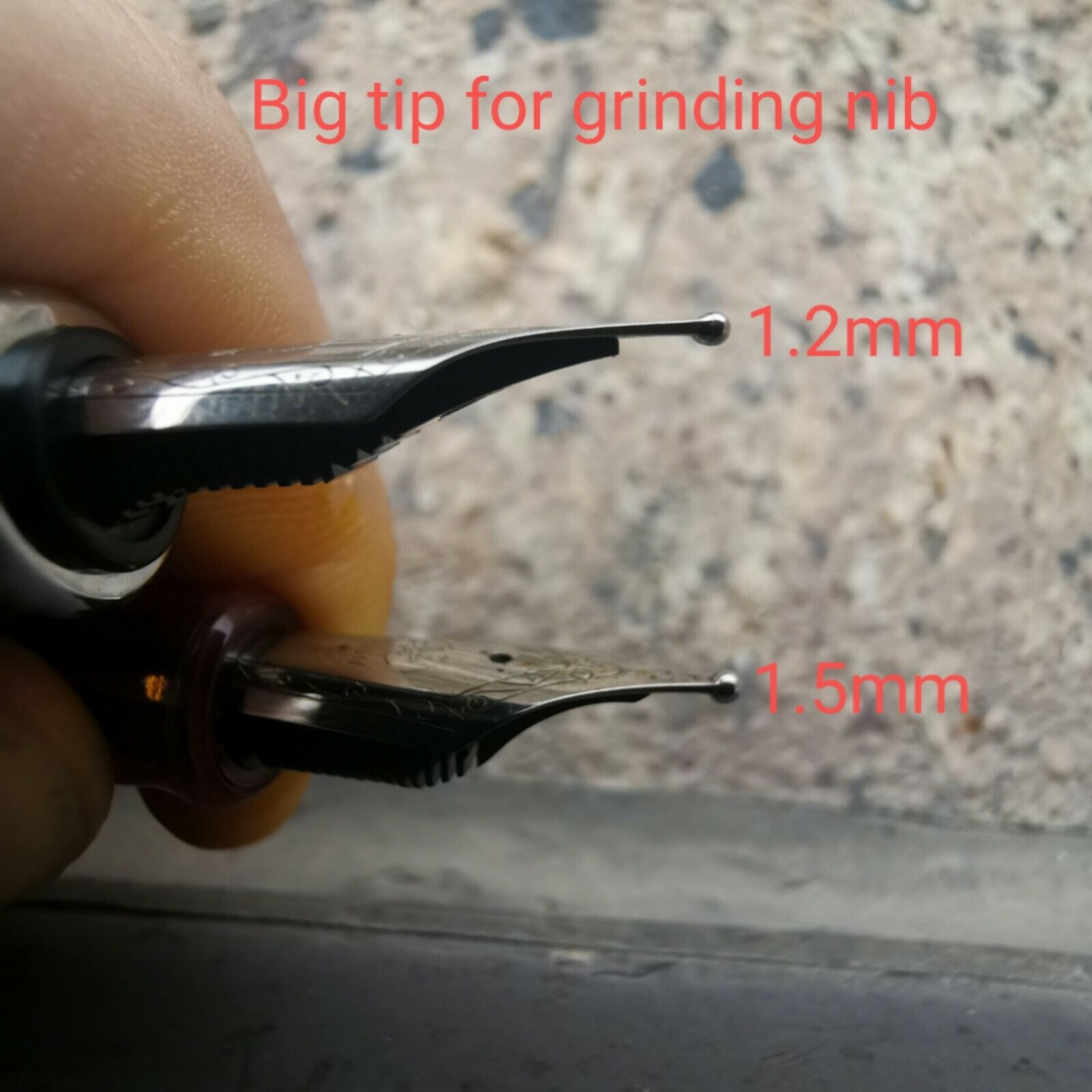 Broad(1.2mm) Double Broad(1.5mm) Round Nib(need Your Stuning) For Grinding Nib