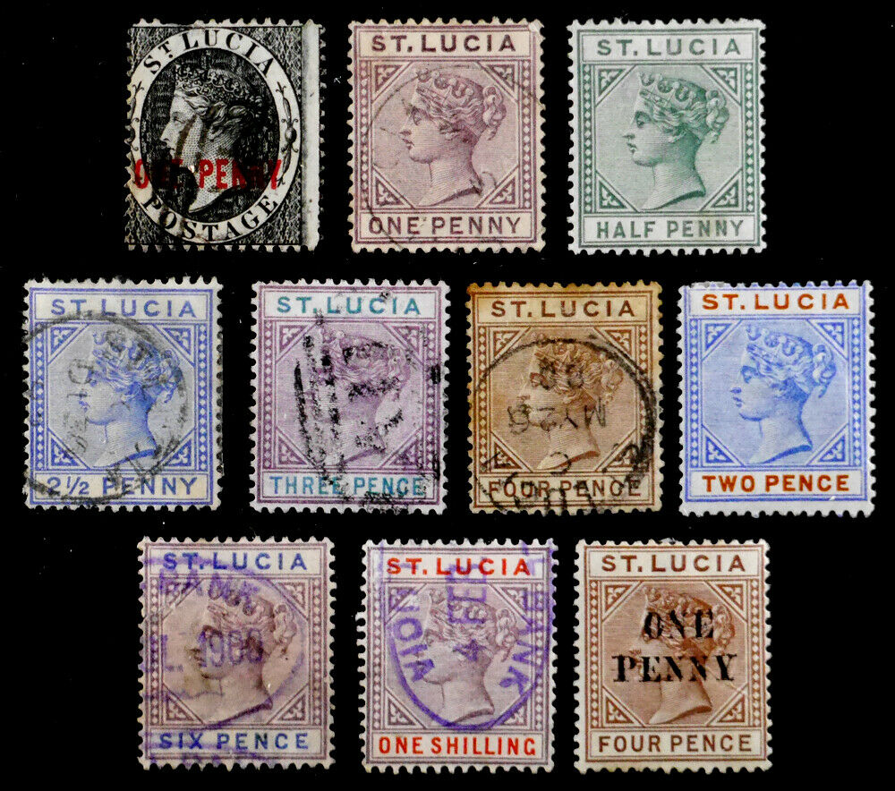 St. Vincent, British: 19th Century Classic Era Stamp Collection Victoria
