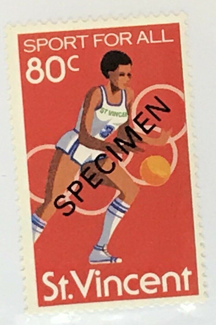 St. Vincent #606 Mnh Specimen Cv$0.60 Basketball