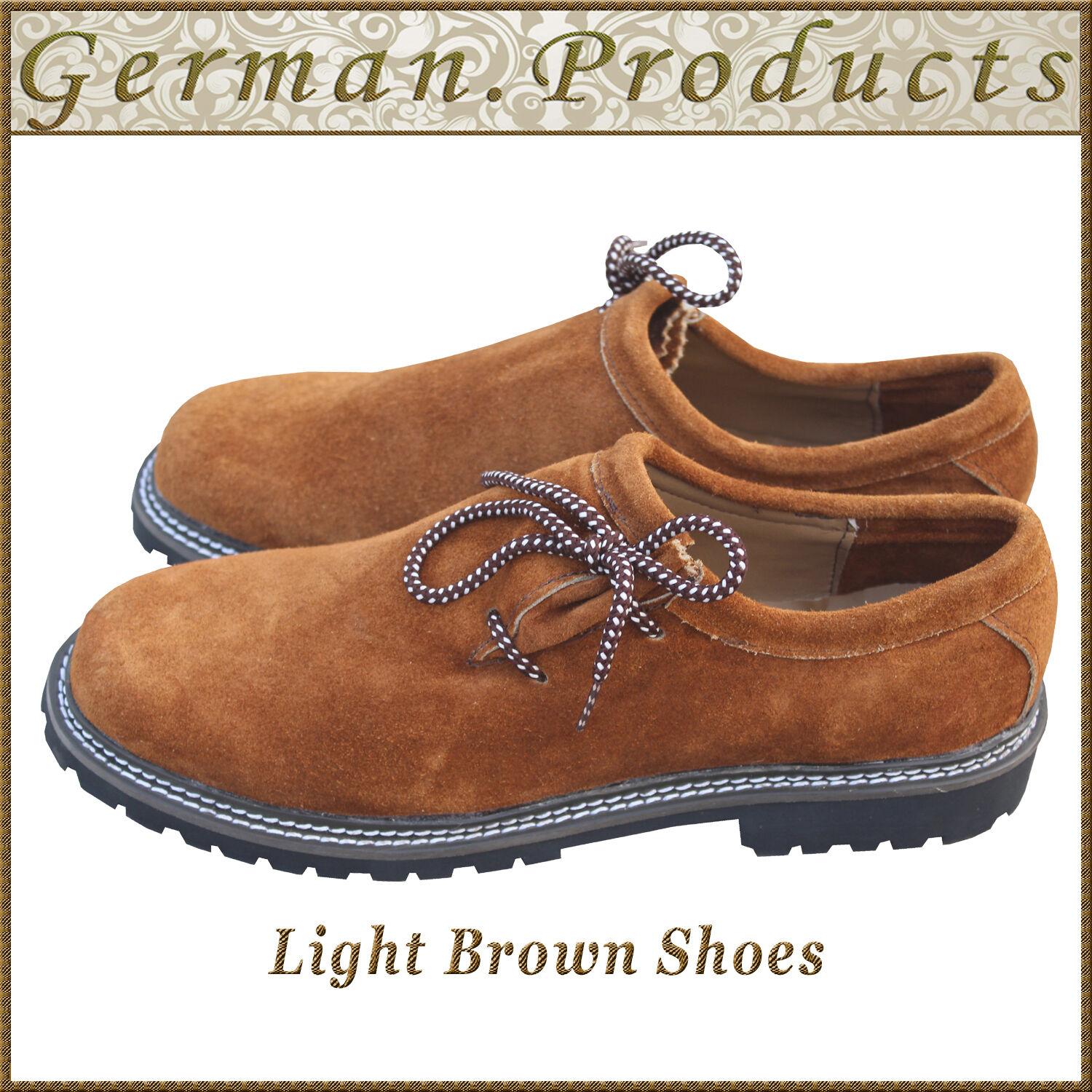 Oktoberfest Lederhosen German Bavarian Trachten Suede Leather Shoes Traditional,
