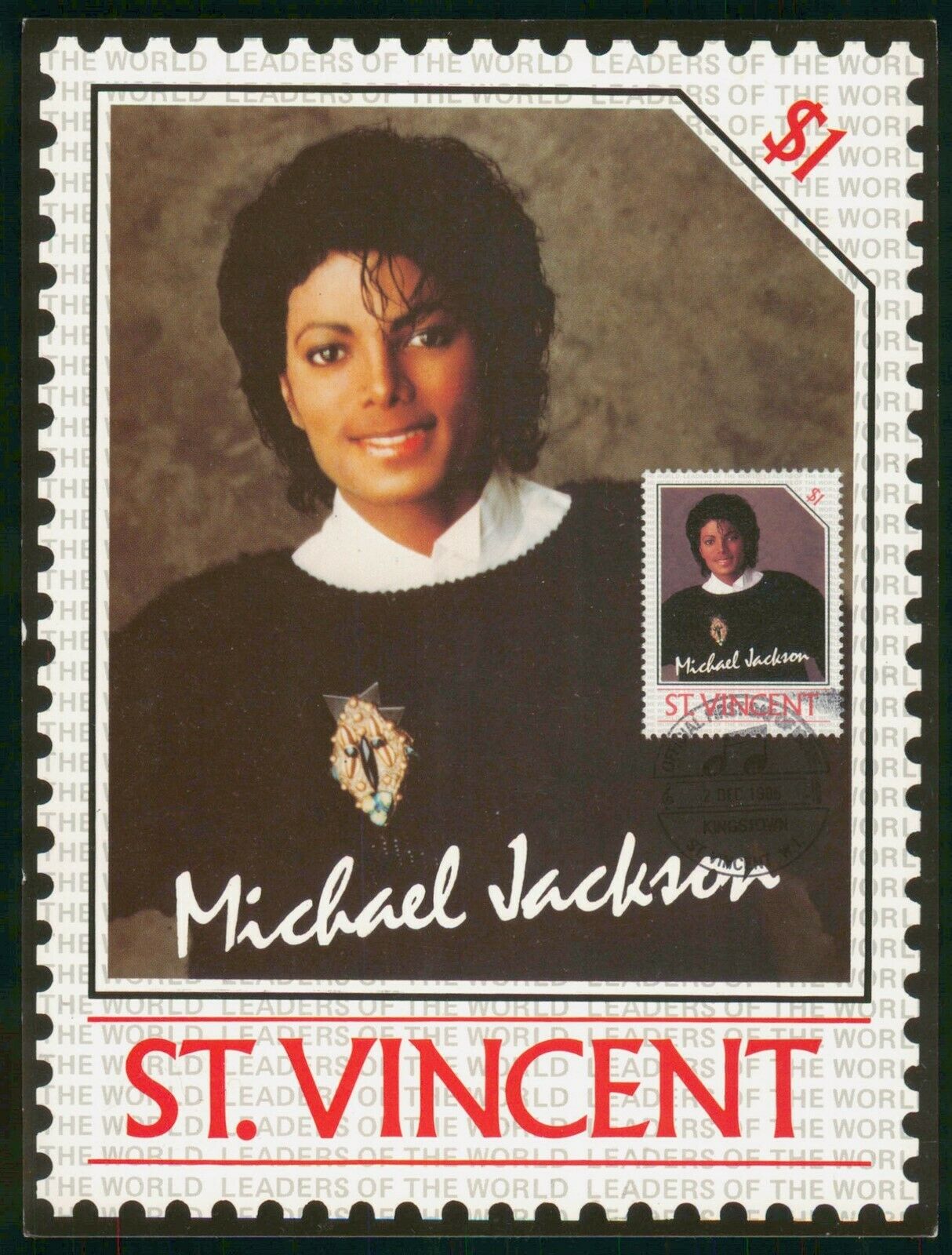 Mayfairstamps St Vincent Fdc Michael Jackson Maximum First Day Card Wwo_68907