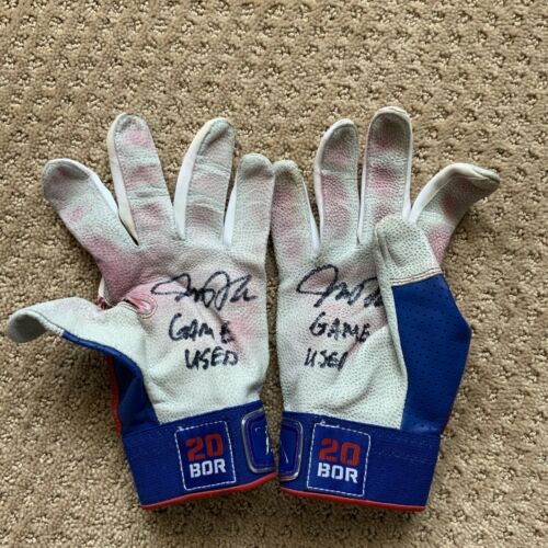 Josh Donaldson Game Used Blue Jays Batting Gloves Pair Autograph Signed