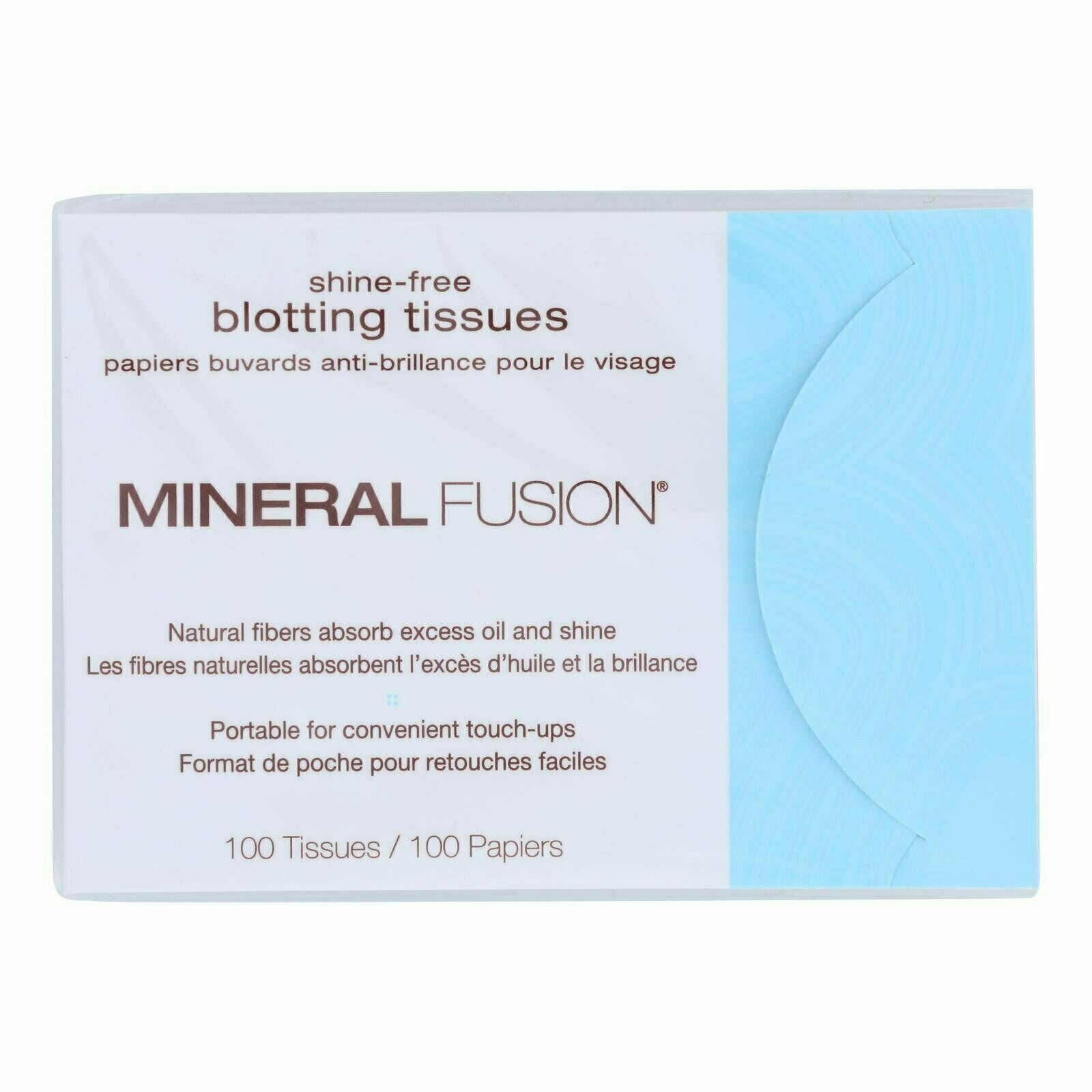 Mineral Fusion Shine-free Blotting Tissues | 100 Count | Pack Of 5