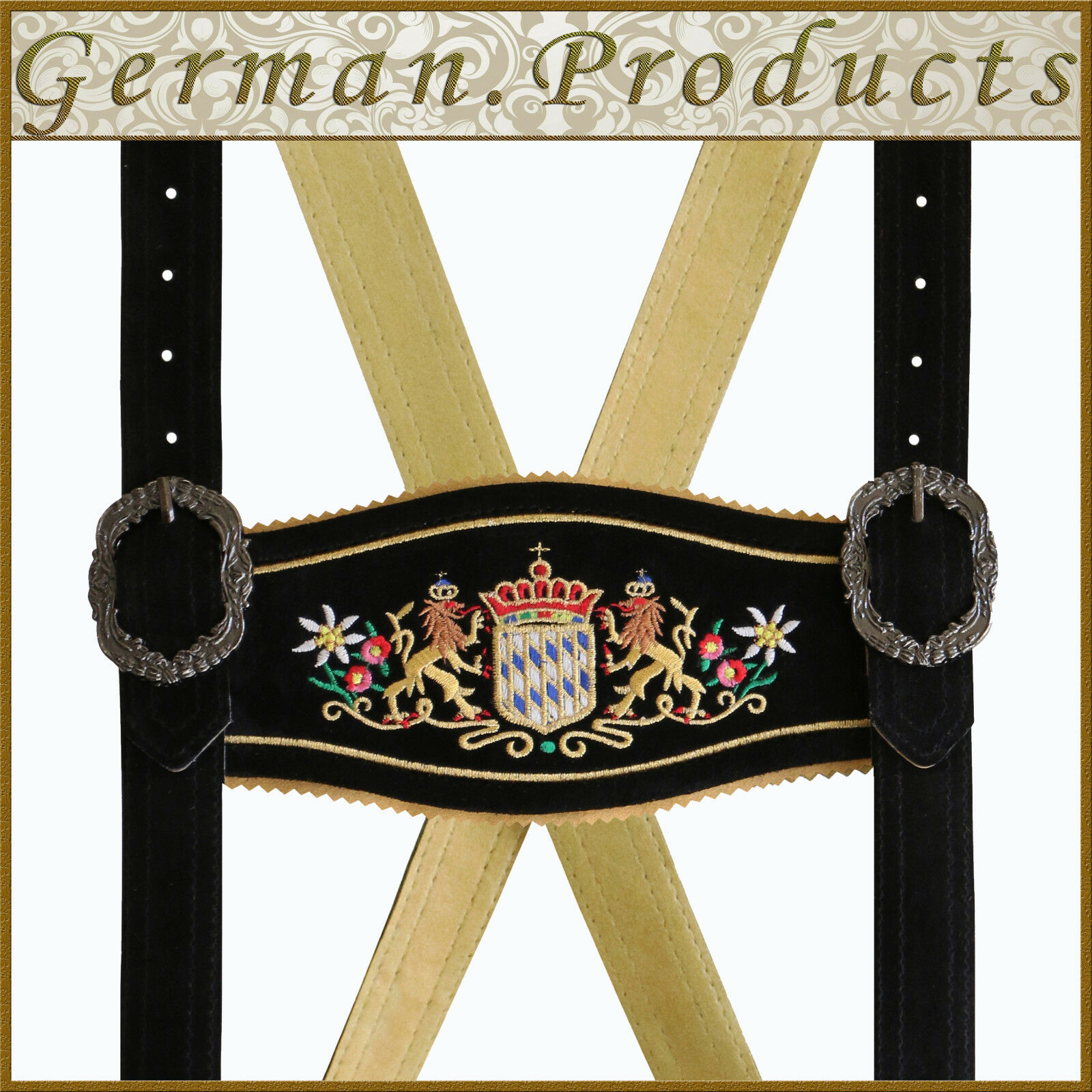 New German Bavarian Trachten Oktoberfest Lederhosen Adjustable Special Suspender