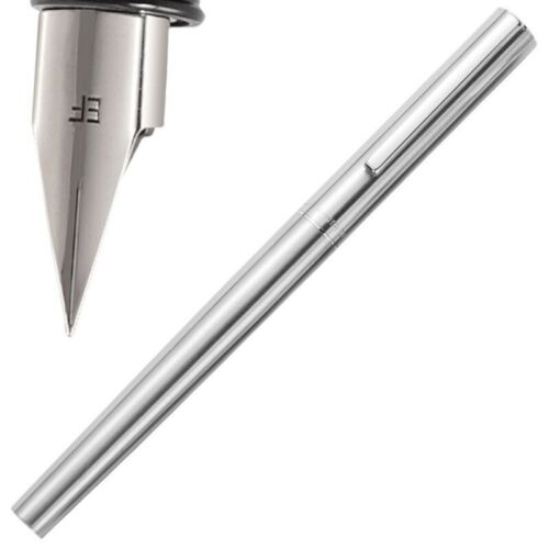 Jinhao 35 Steel Metal Fountain Pen Extra Fine Nib 0.38mm Office Writing Gift #p